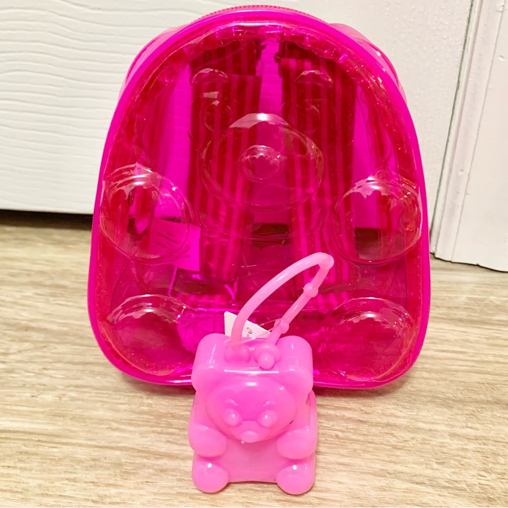 Bath & Body Works BBW Mini Gummy Bear Backpack & Pocketbac - NEW
